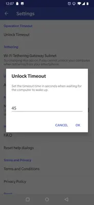 Remote Fingerprint Unlock android App screenshot 1