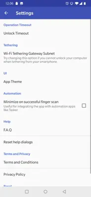 Remote Fingerprint Unlock android App screenshot 2